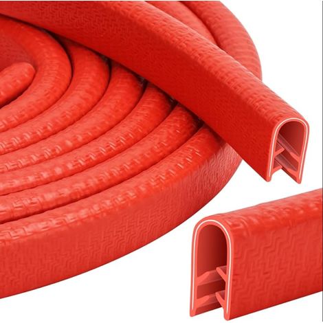 Joint Protection pour Bord de Tole Plage de Serrage 1-2mm Voitures Traitement de la Tôle Construction Navale Artisanat Ménage Rouge 2mm (1/5)