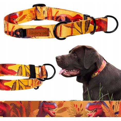 Collar de medio estrangulamiento para cachorros de perros pequeños de 20-27 cm, Ukory JURASSIC park (1/5)