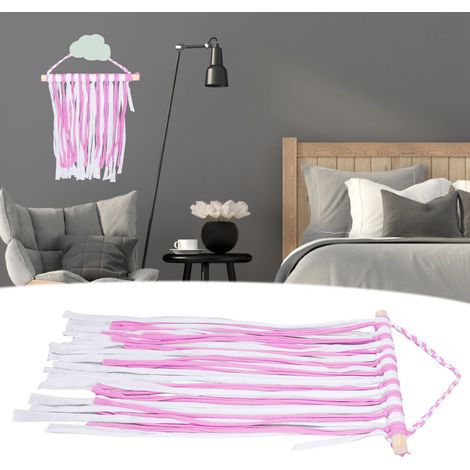 Aufbewahrungsleiste für Haarspangen, Haaraccessoires für Kinder, Organizer für Haaraccessoires für Mädchen, Haarspangenhalter, Präsentationsfläche für Pompon- und Schleifenstirnbänder, lila Serie (1/5)
