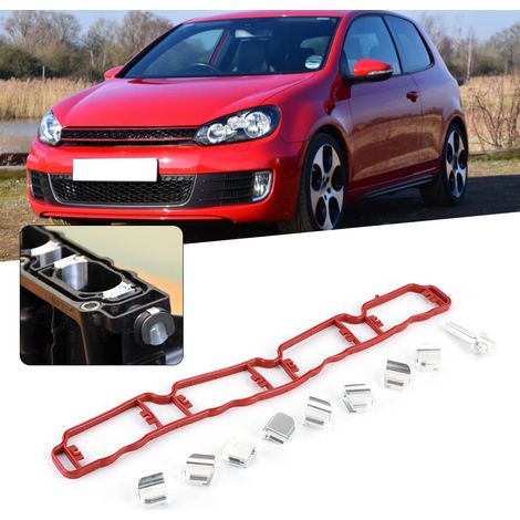 Kit de suppression du collecteur d'admission en alliage d'aluminium (suppression des volets de flux) compatible avec les moteurs TT A3 A4 2.0T FSI EA113 (1/4)