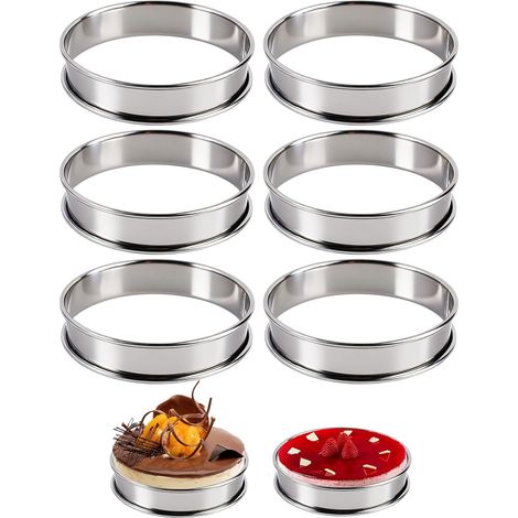 Round Pasta Tumbler 10 cm, Doubly Rolled, 6 Pieces Cake Pan (1/5)