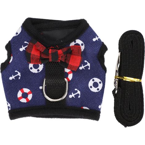 Gilet pour animaux de compagnie, sangle de poitrine, harnais pour petits animaux, lapin, fournitures pour animaux de compagnie (1/5)