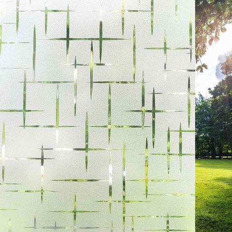 Milchglasfolie – 96 % UV-Schutz – Statische Haftung – Kein Klebstoff erforderlich – Für Fenster, Schiebetüren und Glasmöbel – 200 cm (1/5)