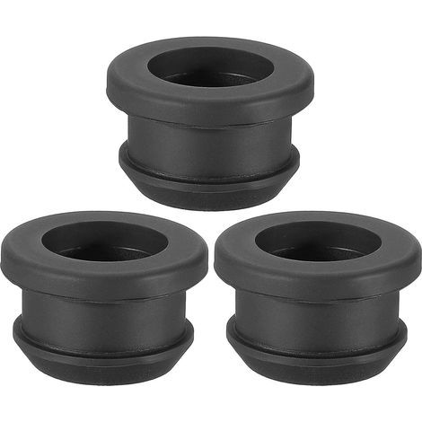 3Pcs , Noir  Passe Cable Bureau pour 20mm Diamètre du Trou, 16mm ID Passe Fil Caoutchouc pour Œillet de Câblage, PareFeu Automobile, Bouchons de Protection Des Câbles