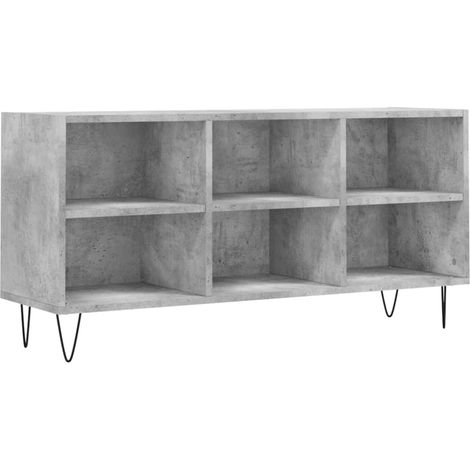 Mobile TV multimediale mensola TV credenza TV sala da pranzo soggiorno camera da letto 1035 x 30 x 50 cm legno ingegnerizzato grigio 020025642