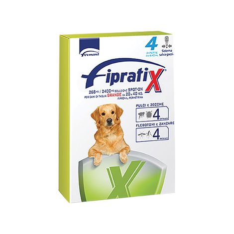 ANTIPARASSITARIO FIPRATIX CANE FORMEVET - KG 20/40 CF=PIPETTE 4- 1 confezioni