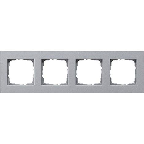 GIRA 0214255 E2 CADRE DE FINITION, ARGENT