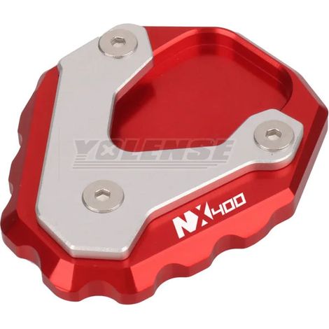 (Nx400 Rouge) Béquille latérale CNC pour moto, extension de béquille compatible avec HONDA NX400 NX500 NX 400 500 2023-2025 maxpower (1/4)