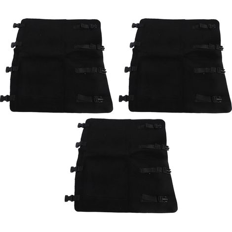 Stufenabdeckungen für Wohnmobile, 3-teilig, 22 x 20 Zoll, schwarze Matte für gebogene Stufenleitern, manuelle elektrische Radiustreppen. (1/5)