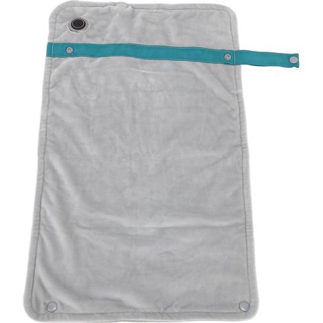 Couverture chauffante USB avec contrôle de température, couverture chauffante électrique multifonctionnelle, chaude et confortable pour les genoux, idéale pour la maison et le bureau (argentée). (1/5)