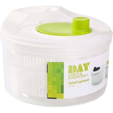 Essoreuse À Salade avec Égouttoir, Couverts À Salade Grande Capacité Bol Et Passoire Essoreuse À Laitue Multi-Usage Rapide Et Facile, Séchoir À Légumes, Lave-Fruits, Essoreuse À Pâtes Et Frites (1/4)