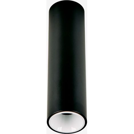 SKLUM Runder LED-Deckenaufbauleuchte aus Aluminium Luisiana Ø4 cm Schwarz – Weiss