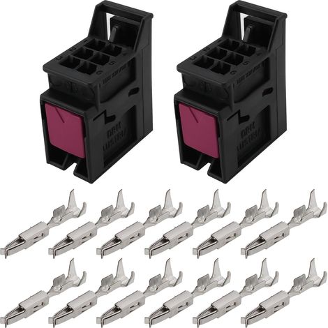 Set of 2 6-Pin Rear Light Connectors for Car Tail Lights with Terminal Block, Compatible with Audi A1 Q3 (1/5)