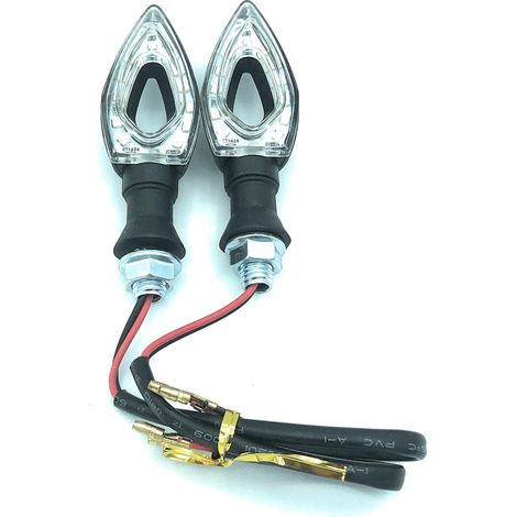 Coppia Di Indicatori Di Direzione Universali Frecce A LED Impermeabili Per Moto