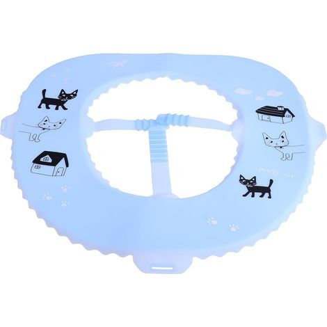 Toilet Seat Mat Portable Waterproof Antibacterial Light Blue (1/5)