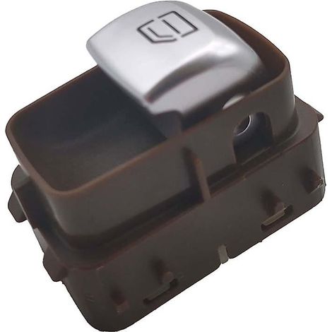 Interrupteur de lève-vitre électrique compatible avec : Benz W205 (marron foncé)