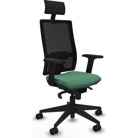 Piqueras et Crespo 2D066N1 Chaise de bureau vert émeraude (1/3)