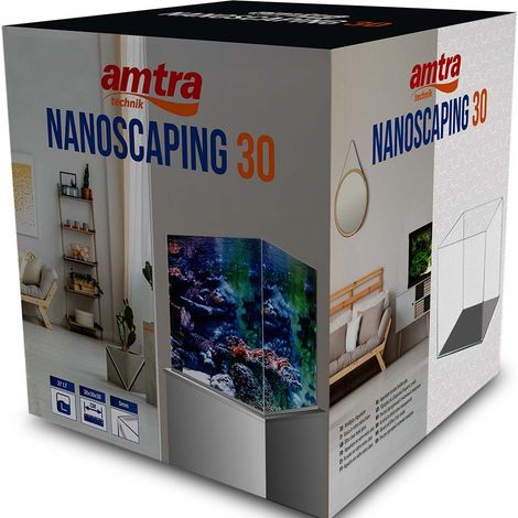 Vasca per acquario in vetro ExtraChiaro Amtra Nanoscaping 30 da 27 lt (1/2)