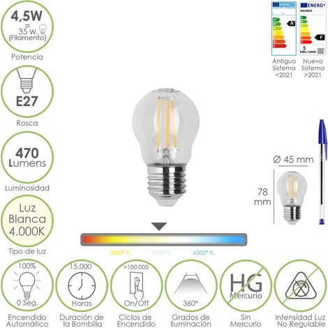 Ampoule Maurer LED E27 4 5W 470 Lumen 4000K