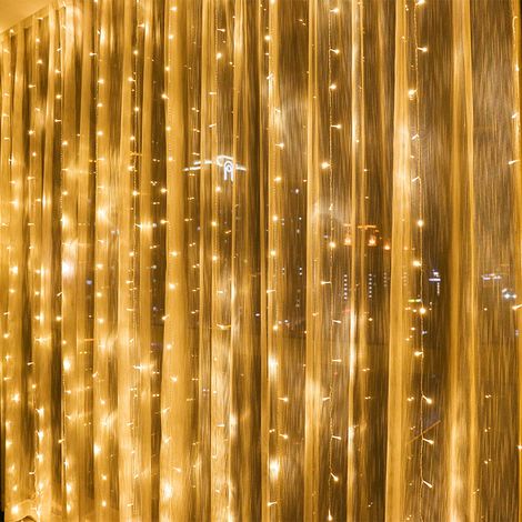 3X3M 304 LED Lichterketten Karneval Hochzeit Outdoor Indoor Gartenbeleuchtung-Warmweiß (1/5)