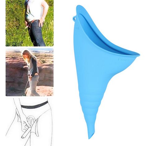 Urinoir Féminin - Entonnoir À Urine En Silicone Reusable - Pour Activités Extérieures Camping Randonnée - 1 Pièce (1/5)