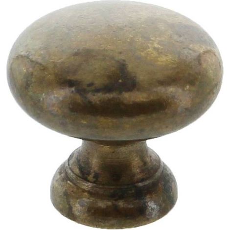 Blister pomolo 24228 d 25 mm. ottone anticato 2 pezzi