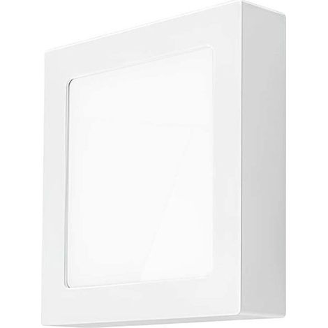 Panneau LED - AVIZAR - Carré 12W 167x167 mm - Blanc - Montage en surface - LED intégrée