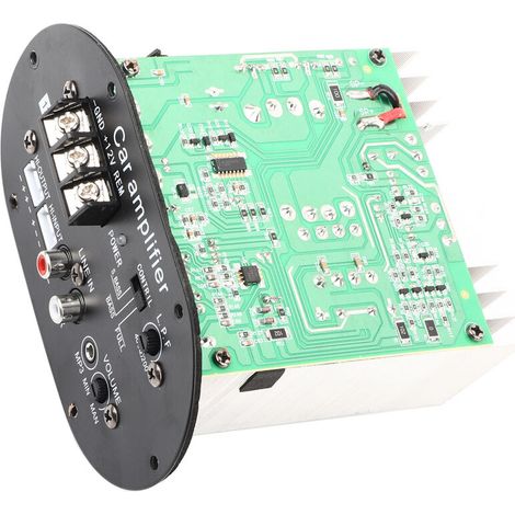 Jeffergarden Carte amplificateur Audio de voiture 120W 12V Pure Full Tone Bass Subwoofer Core Auto Amplificateur de haut-parleur stéréo