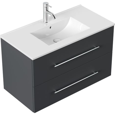 Badmöbel Firenze 90 SoftClose grafit