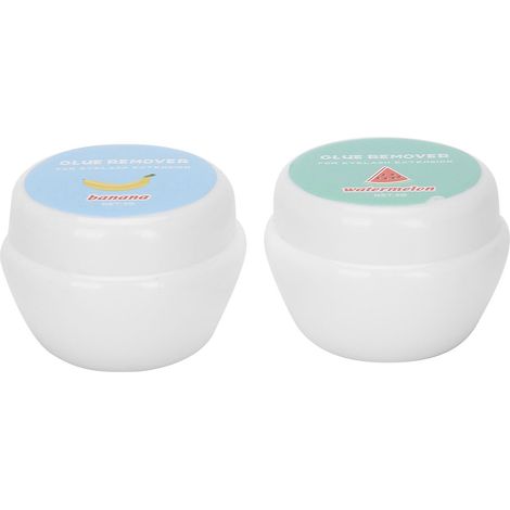 Dissolvant de colle pour extensions de cils 10g, sans irritation (saveurs pastèque et banane) (1/5)