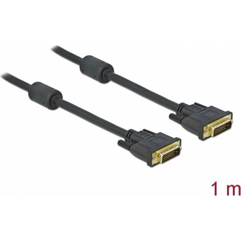 DeLOCK 83189 cable DVI 1 m DVI-D Negro