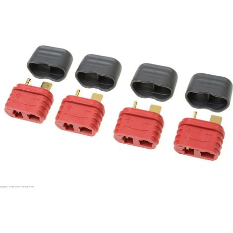 Revtec - Connector - Deans - Gold Plated w/ Cap - Female - 4 pcs