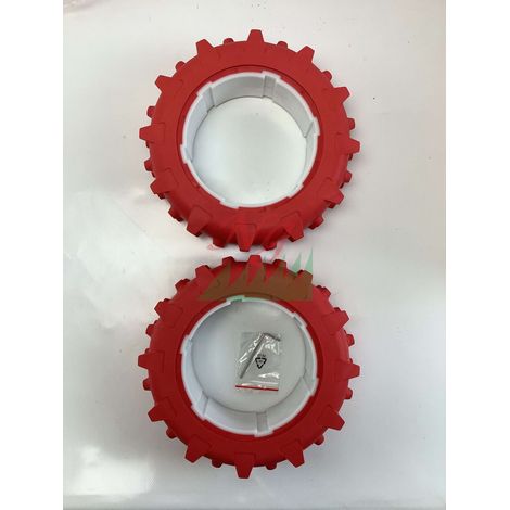 Kit ruote chiodate robot tagliaerba ORIGINALE KRESS KR133E KR136E KR233E KA0222