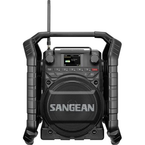 Sangean U-4X Radio de chantier DAB+, FM Bluetooth, USB, AUX, NFC rechargeable, étanche à l'eau, rési (1/5)