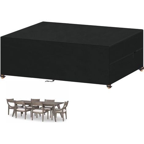 Wasserdichte 420D Oxford Abdeckhaube für Gartenmöbel & Loungemöbel 250x100x80cm (1/5)