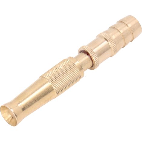 Buse de tuyau d'arrosage en laiton, pulvérisateur haute pression réglable, atomiseur pour l'arrosage et le lavage (1/5)