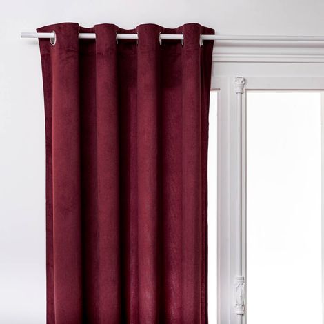 Rideau Tamisant "Lilou" 140x260cm Rouge Grenat