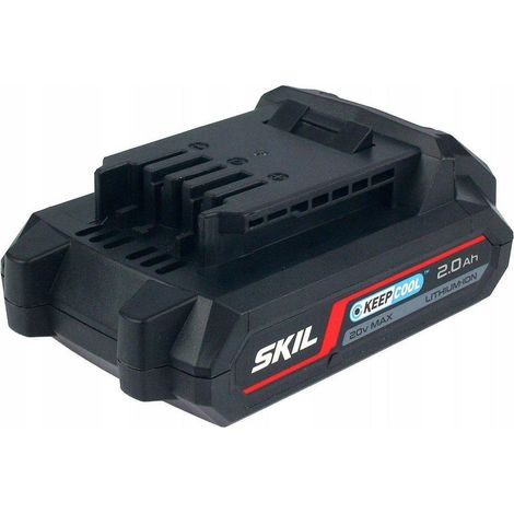 Skil Batteria 20V Rossa e Nera 2,0 Ah Litio