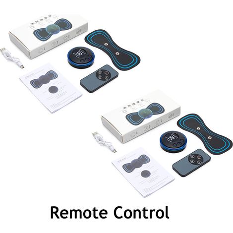 Wiederaufladbares elektrisches Nackenmassagegerät, EMS-Nackenmassagepflaster, Rückenmuskelstimulator, TENS zur Linderung von Nackenschmerzen 03024-AquaForge