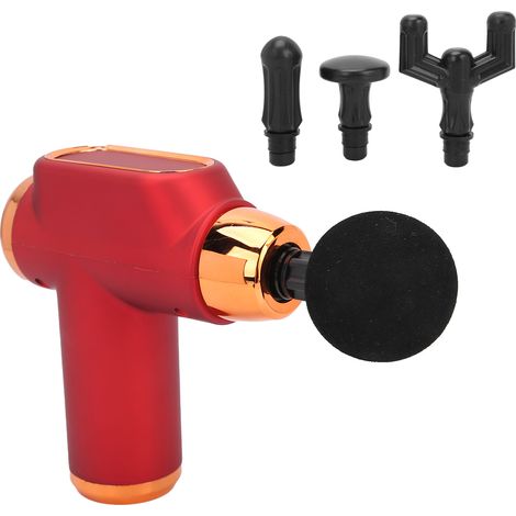 Mini masseur musculaire électrique pour tissus profonds, massage relaxant de la taille et de la nuque avec 4 têtes (1/5)