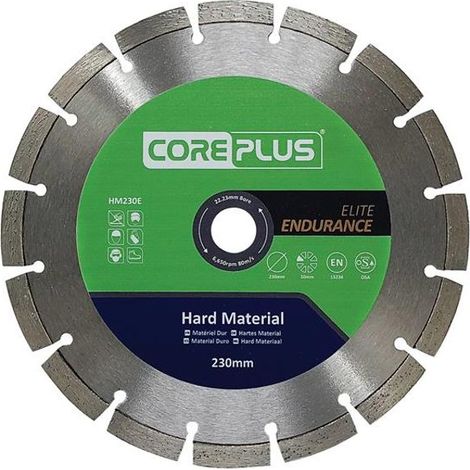 CorePlus CORDBHM230E HM230E Elite Hard Material Diamond Blade 230mm CORDBHM230E (1/2)