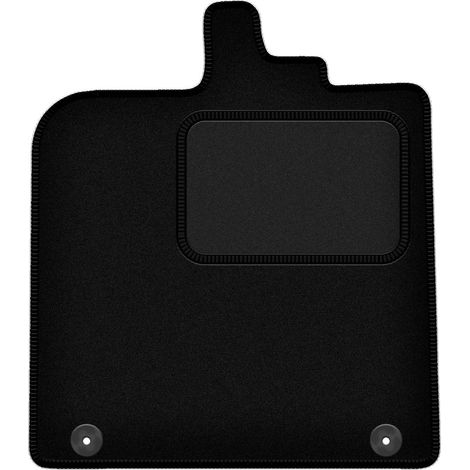 Alfombrilla de conductor negra para Smart Fortwo II hatchback (2007-2014)