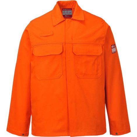 Chaqueta de protección a carga electrostática Bizweld BIZ2 S Naranja