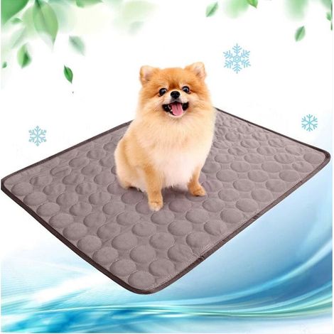 Tapis Rafraîchissant Chien Tapis Coussin Réfrigérant Chien Tapis Froid Chat Couverture Panier Froide Chien Tapis pour Chiens pour l'été en Materiel Multifoncitonnel,6050cm