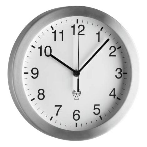 TFA Dostmann 98.1091 Reloj de pared plateado 25 cm (1/4)