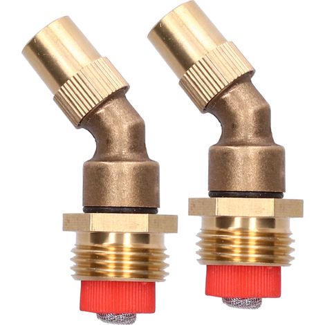 Buse d'atomisation coudée et réglable à filetage externe 4 points (2 pièces) avec filtre pour pulvérisateur de jardin et de pelouse (1/5)