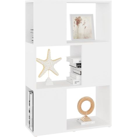 Bibliothèque/Séparateur de pièce Blanc 60x24x94 cm (1/5)