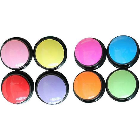 Boîte à musique à pression (lot de 8) avec bouton sonore enregistrable et buzzer, idéale pour les fêtes. (1/5)