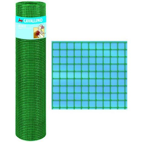 Rotolo rete elettrosaldata zincata e plastificata - 5 metri - maglia 12,7x12,7 mm - Altezza: 0,6 m