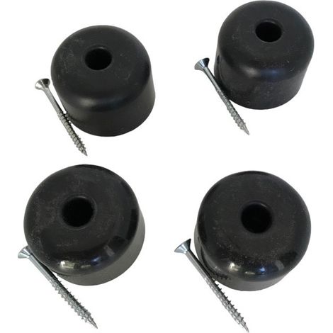 lot de 4 pieds ronds diamètre 50 mm hauteur 35 mm à visser avec 4 vis 5/50 SCM Créations (1/5)